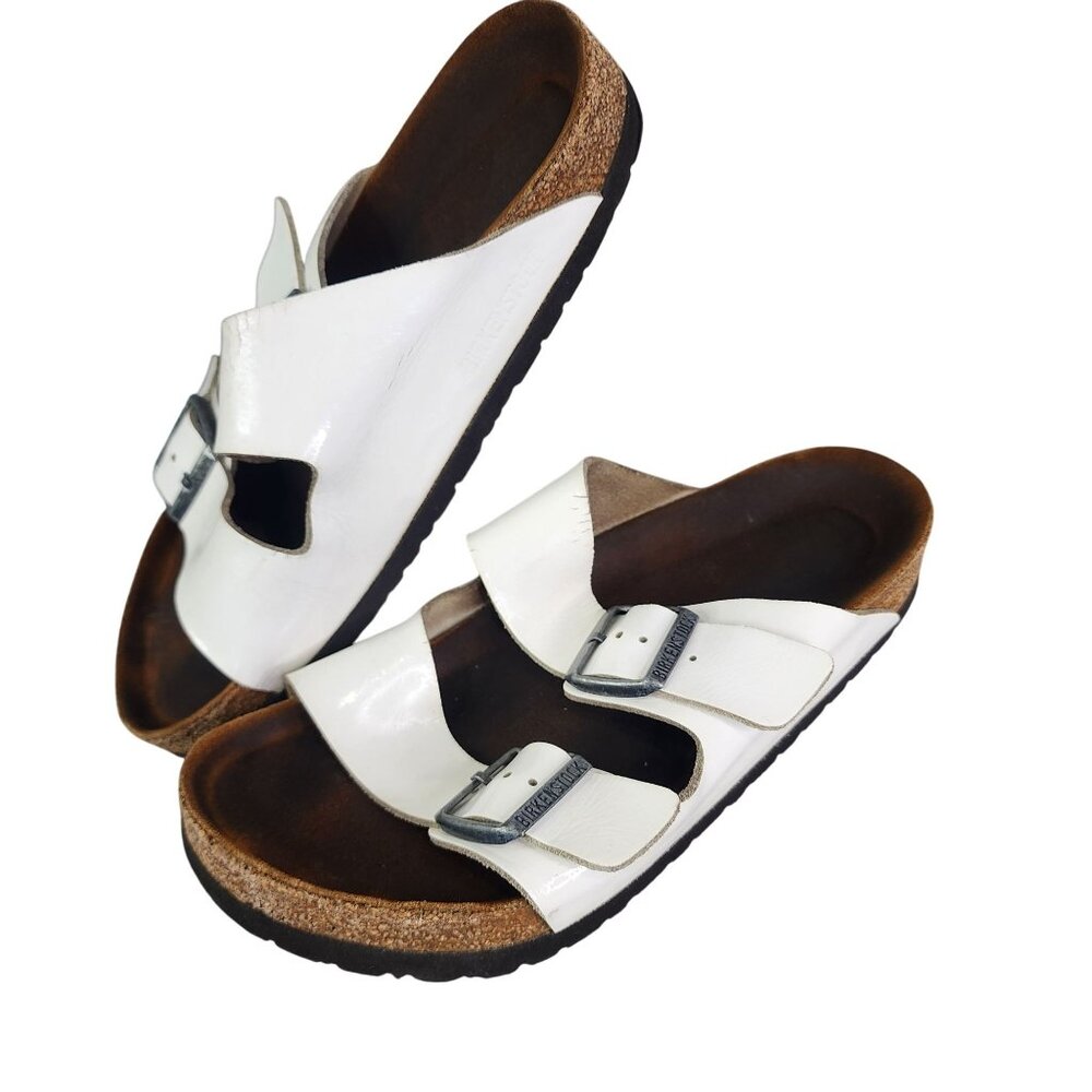 white birkenstocks size 9